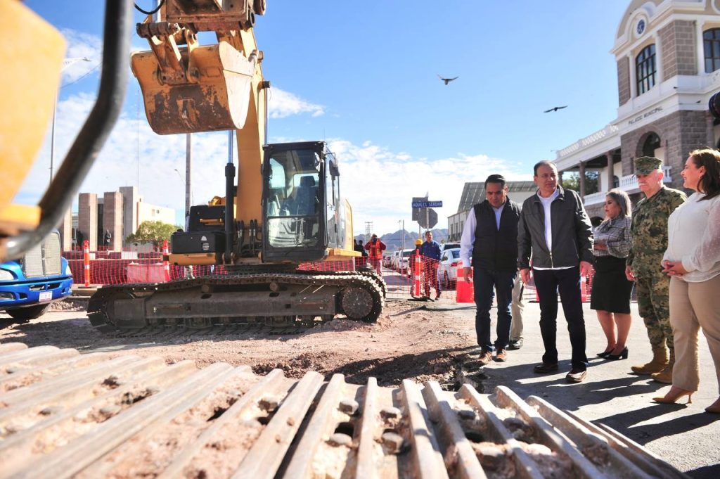 Supervisa gobernador inicio de obras de rehabilitación de la avenida Serdán en Guaymas