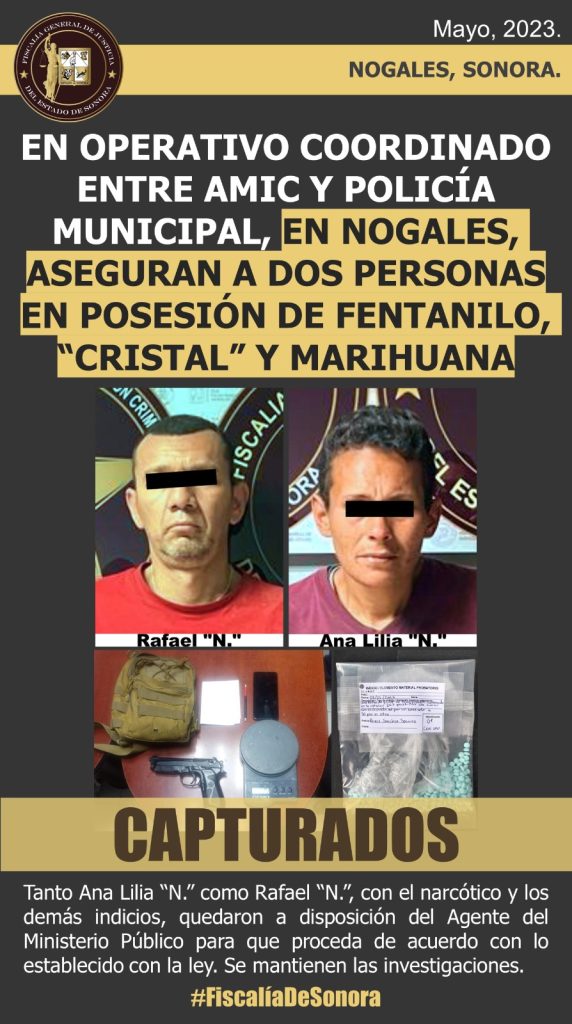 MIENTRAS EL CBP DECOMISA 411 MIL PASTILLAS DE FENTANILO, AMIC PRESUME DE 267 PASTILLAS