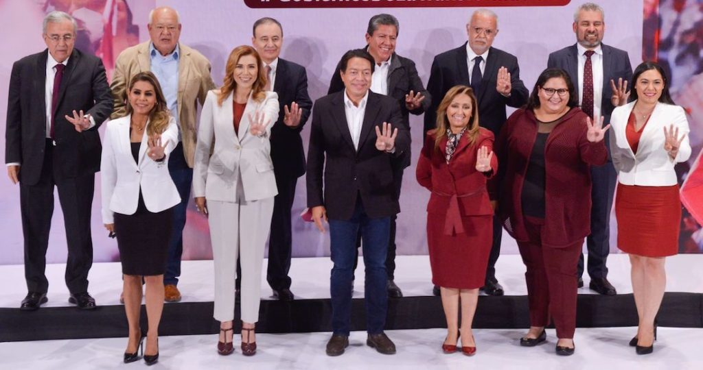 El respaldo de los gobernadores de la 4T se divide entre los presidenciales de Morena