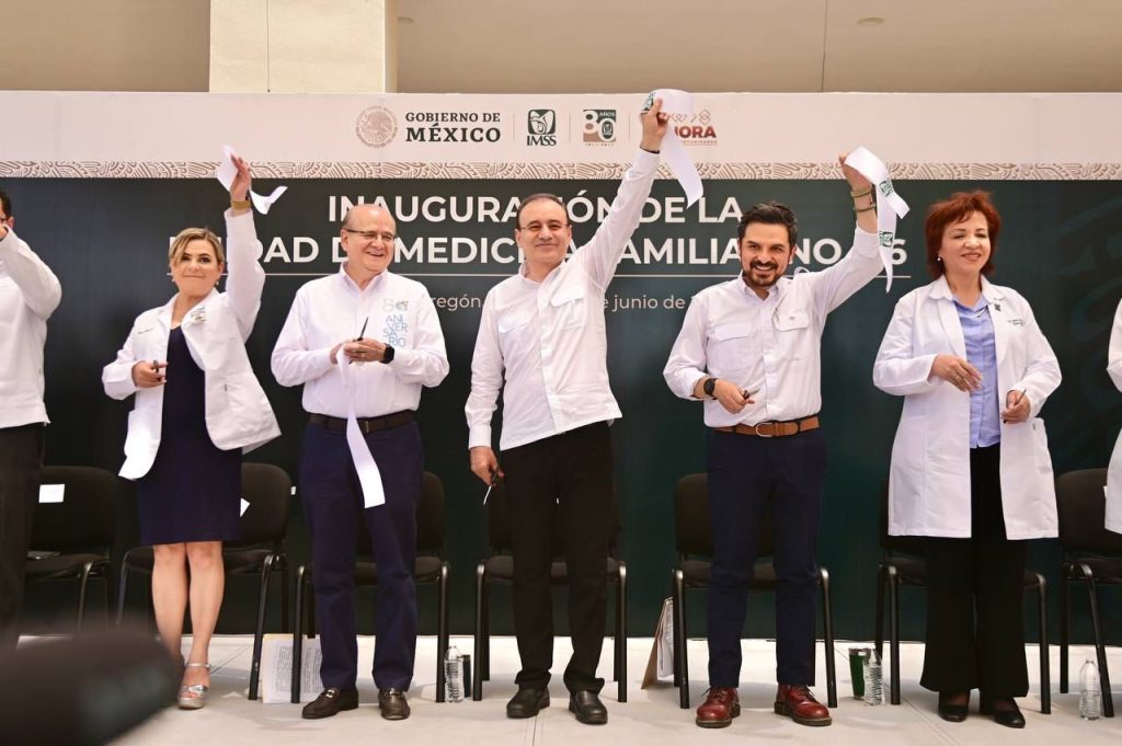 Inaugura Gobernador Unidad de Medicina familiar  del IMSS en Ciudad Obregón