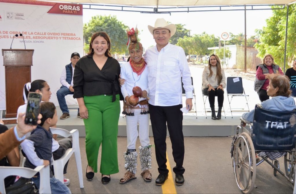 Gobernador Durazo entrega infraestructura vial y espacios públicos en beneficio de navojoenses