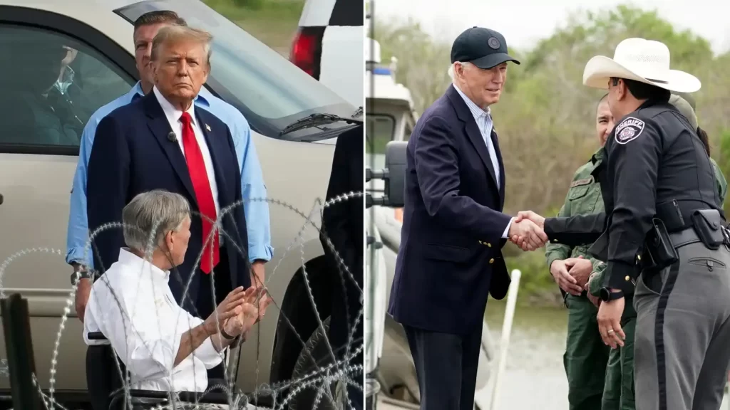 Joe Biden y Donald Trump visitan distintas ciudades fronterizas de Texas