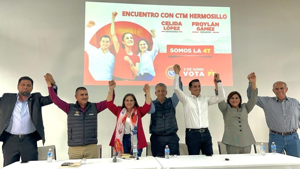 Se suma la Confederación de Trabajadores de México (CTM) al proyecto de Celida López y Froylán Gámez