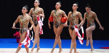 Gana medalla de oro la Selección Mexicana de Gimnasia Rítmica en Atenas, Grecia