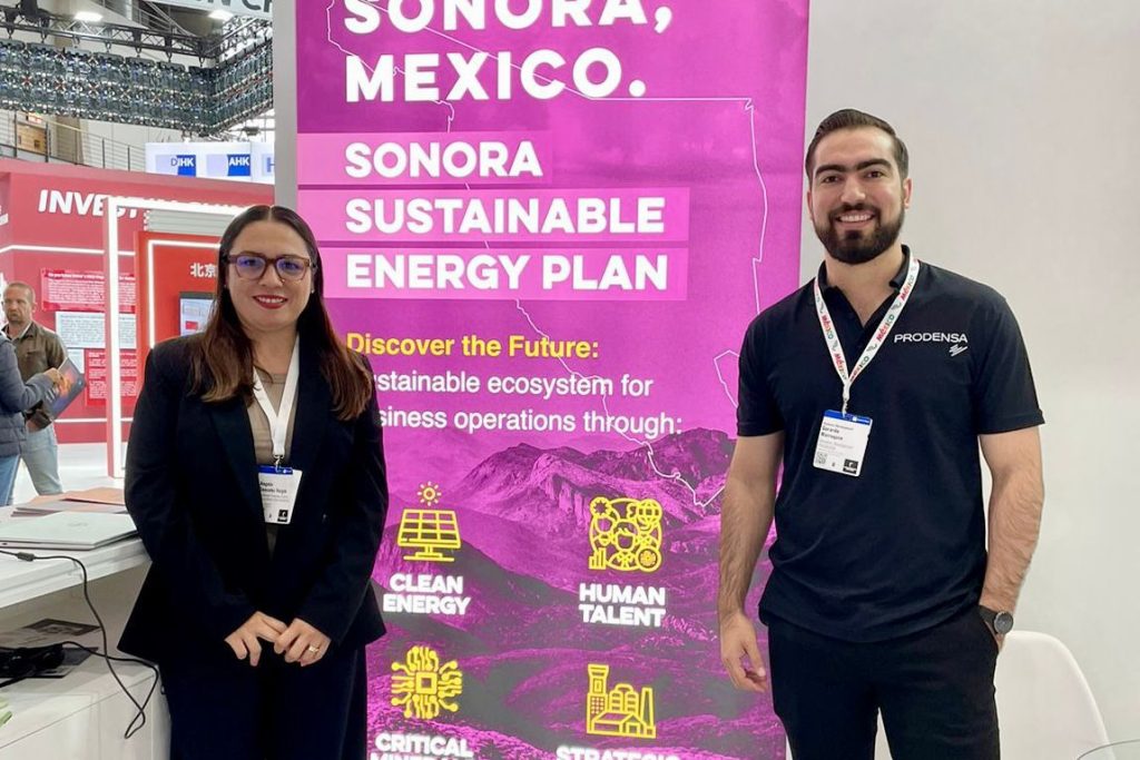 Presenta Gobierno de Sonora Proyecto de Energía Sostenible en la Hannover Messe 2024, en Alemania