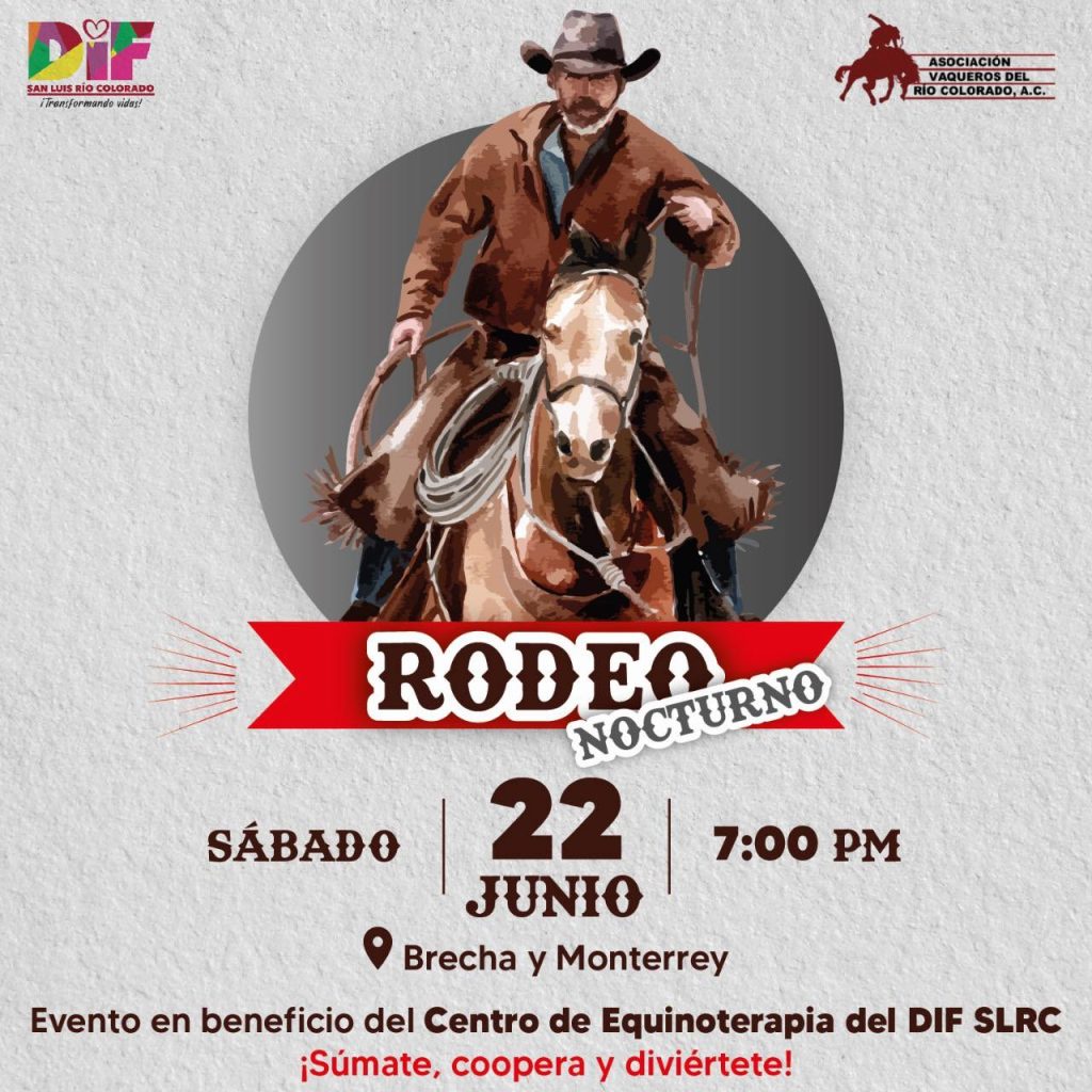 Invita DIF al rodeo nocturno en beneficio de UBR