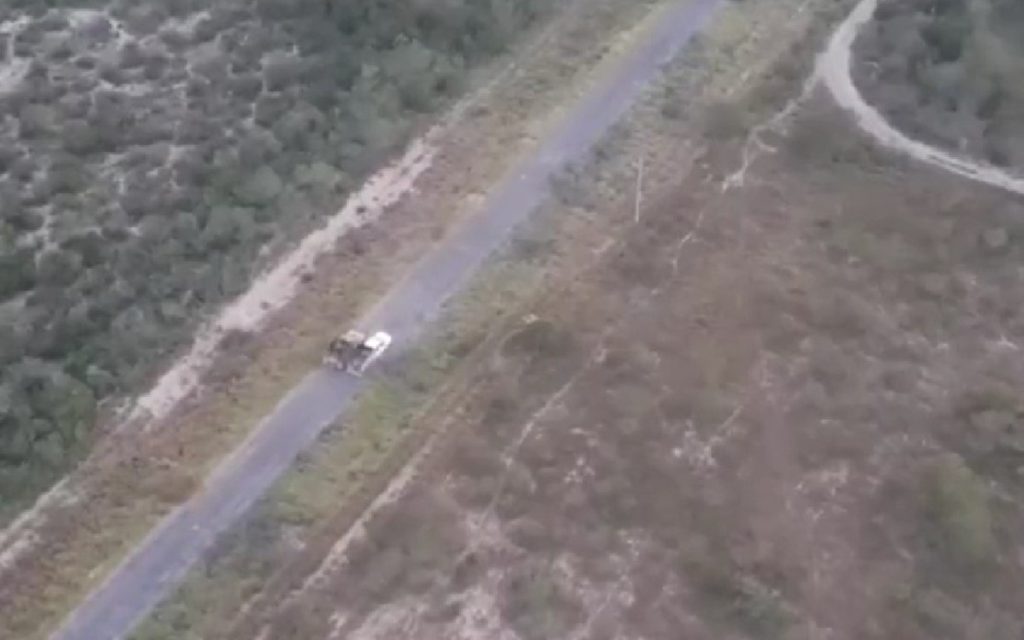 Dron del Departamento de Seguridad Pública de Texas capta enfrentamiento entre narcos en la frontera de Tamaulipas