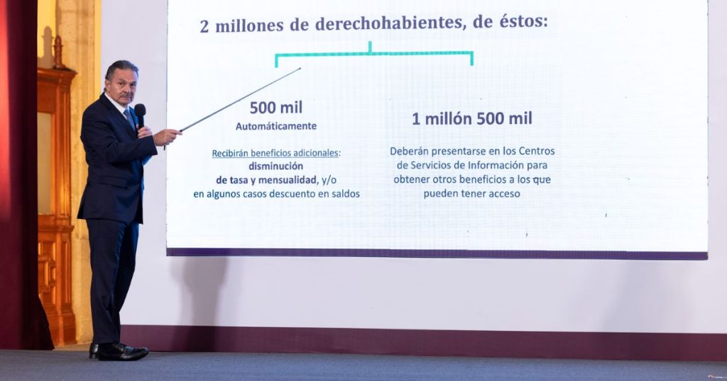 Infonavit congelará mensualidades y saldo de 2 millones de créditos