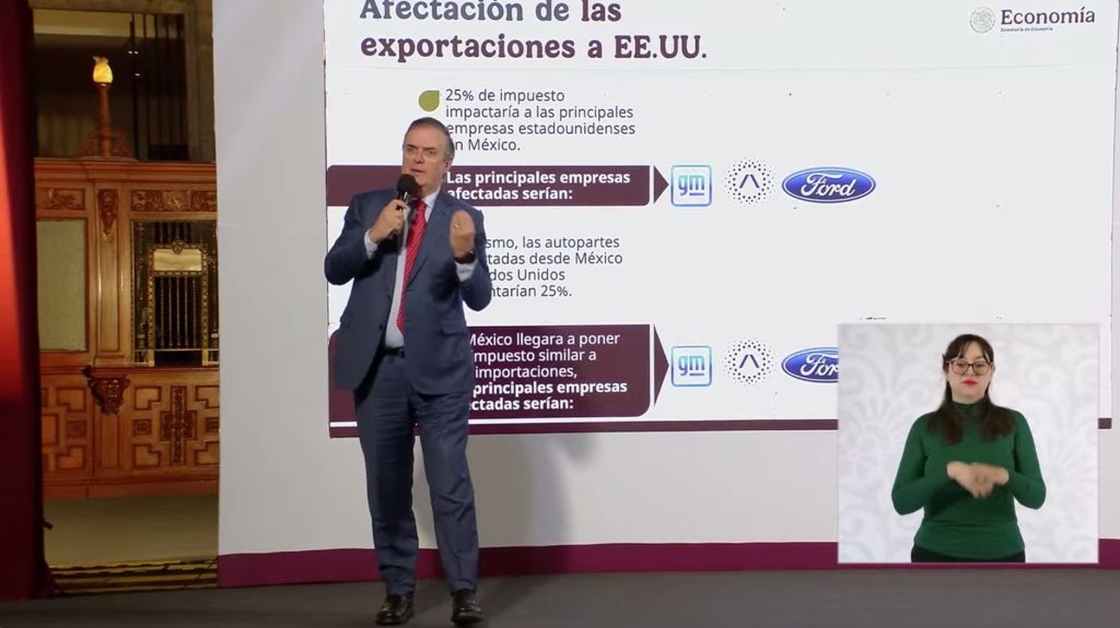 Marcelo Ebrard advierte que EE.UU perdería 400,000 empleos si impone aranceles del 25%