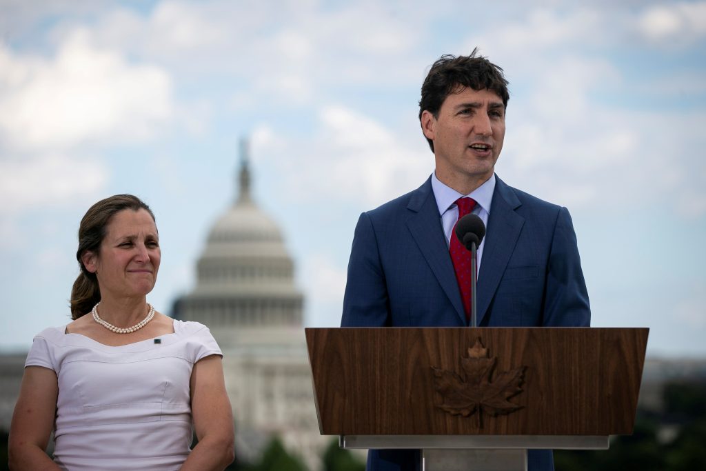 Primer ministro de Canadá, Justin Trudeau, dimitiría tras la renuncia de su ministra de finanzas, Chrystia Freeland