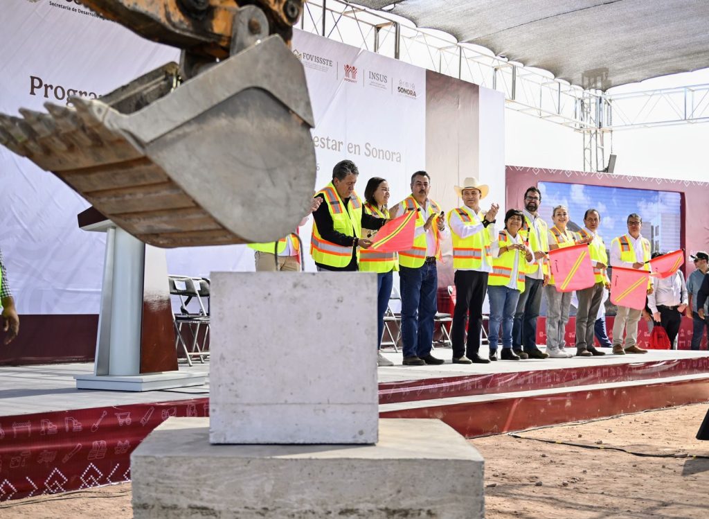 Inicia en Sonora construcción de 33,800 casas del Programa Nacional de Vivienda; Gobernador Durazo coloca primera piedra